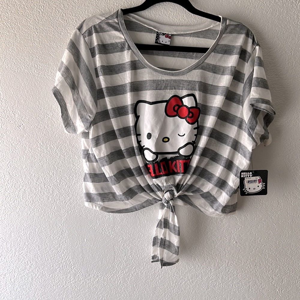Hello Kitty blouse size Large made in Nicaragua